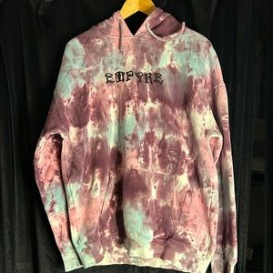 Empyre Purple and Blue Tie-Dye Hoodie GUC